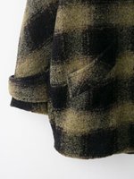 Manteau long à revers à carreaux pour femme, nouvelle collection automne 2026, style décontracté et élégant, chic et rétro, à manches longues