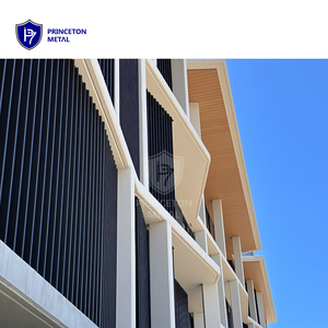 Bên ngoài Batten Bảng điều khiển nhôm tuyến tính Ốp Kiến Trúc Xây dựng mặt tiền tính năng hiện đại bề mặt trang trí - Product Image 4