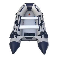 Nouveau design Kayaks de sports nautiques Plancher en aluminium PVC Bateau de sauvetage gonflable à rames à vendre
