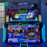 Simulateur de jeu de course à double vitesse à monnayeur, équipement de divertissement pour parcs d'enfants et salles d'arcade intérieures