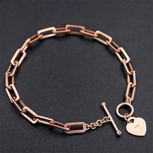 Xinfly Fine Jewellery 5mm Ot Clasp Custom Real 18k Solid Gold Paper Clip Link Chain Bracelet for <b>Men</b> and Women - Product Image 2