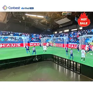 Small Cheap Digital Billboards New Style Full Color Round Shaped Soft Flexible P4Mm Indoor Curved Led Video Display Panel Screen