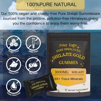Extrait de Dongge Ali, Shilajit Pur de l'Himalaya, Gummies Or, Minéraux - Complément Alimentaire pour Adultes, Antioxydant, Soutien Immunitaire