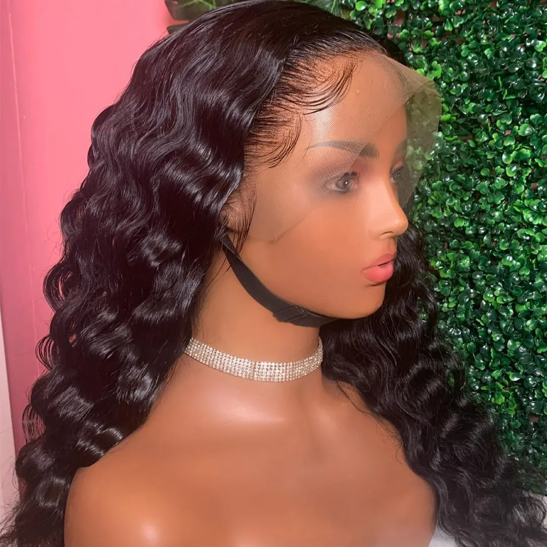 Cheap Loose Deep Wave Brazilian Human Hair HD 13X6 Lace Front Wig Hd Lace Frontal Wig Full Lace Human Hair Wigs For Black Women