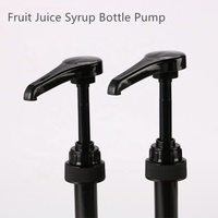 Qualité alimentaire 28/400 non-déversement liquide miel jus sauce érable café bouteille en verre main presse tête buse distributeur pompe à sirop
