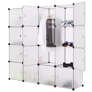 30-Cube تخزين منظم كبير بني لتقوم بها بنفسك تكويم سهل تجميع إطار فولاذي بلاستيكي ديكور وحدات خزانة خالية من الفوضى Yar