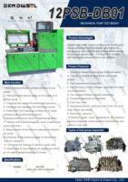 Banc d'essai de pompe à injection de carburant à commande informatique DXM 12PSB-DB01, vente directe usine, banc d'essai de pompe mécanique diesel