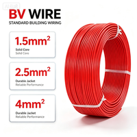 Cables Eléctricos de un Solo Núcleo para Cableado Doméstico, 2.5 y 1.5 mm², Cobre Sólido, Aislamiento de PVC, Rollo de 100 m
