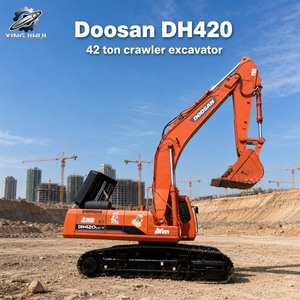 รถขุดตีนตะขาบ Doosan DH420 มือสอง ขนาด 42 ตัน บุ้งกี๋ 2.1 ลูกบาศก์เมตร แบรนด์เกาหลีแท้ รถขุดก่อสร้างขนาดใหญ่ ชั่วโมงการใช้งานต่ำ ได้รับการรับรองมาตรฐาน CE - Product Image 1
