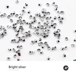 Shiny crystal clear small micro diamond nail accessories high quality rhinestone factory direct sales rhinestone