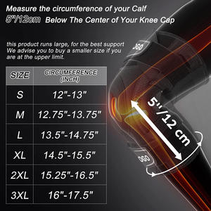 Penahan Lutut Berengsel Profesional untuk Pria & Wanita Dapat Dilepas Penstabil Sisi Ganda Pereda Nyeri Lutut - Product Image 4