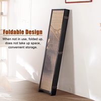 Paravent moderne pliable à 6 panneaux en bambou, mobile et portable, pour l'intérieur et l'extérieur, cloison d'intimité autonome pour la maison, le bureau ou la séparation de pièce
