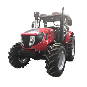 180hp 4wd roda agrícolas fazenda trator com cabine de luxo