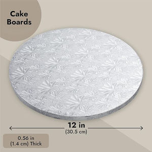 Tableros para Tartas, tambor, círculo, Base de cartón, tablero para Tartas, redondos, blanco, 6, 8, 10, papel de cartón para alimentos o tablero para tartas personalizado de 12 pulgadas - Product Image 5