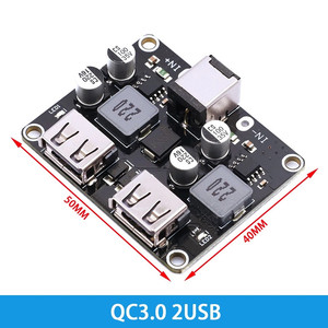 Fast Quick Charger Circuit Board Module 3v 5v 6-32v 9v 12v 24v Step Down Module <strong>Usb</strong> Qc <strong>3</strong>.0 Or Qc3.0 Qc2.0 Charging Module - Product Image 2