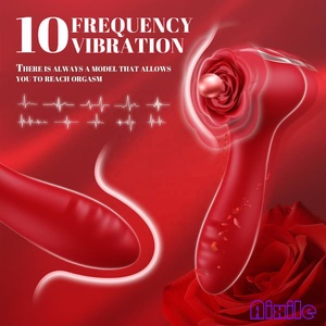 Vibrateur rose pour adultes, jouet sexuel rose, vibromasseur pour femme et couple avec 10 modes de vibration, pour stimulation anale, clitoridienne, des mamelons et du point G. - Product Image 2