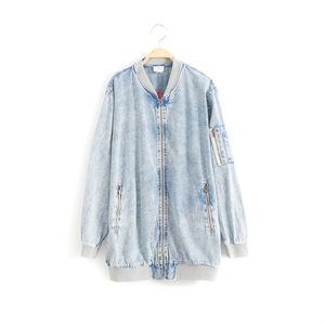 Vêtements de boutique pour enfants en gros, vestes en jean à fermeture éclair avec broderies florales pour filles, en vrac - Product Image 6