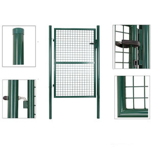 Kit <span class=keywords><strong>de</strong></span> Puerta <span class=keywords><strong>de</strong></span> Jardín <span class=keywords><strong>de</strong></span> Acero Metálico con Recubrimiento en Polvo, Decoración Ecológica para Cercas, Personalizable, Suministro <span class=keywords><strong>de</strong></span> Fábrica China - Product Image 3