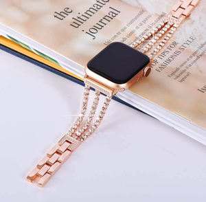 <span class=keywords><strong>Bracelet</strong></span> de remplacement en métal diamant pailleté pour femmes pour <span class=keywords><strong>Apple</strong></span> <span class=keywords><strong>Watch</strong></span> 49MM 45MM <span class=keywords><strong>44MM</strong></span> 42MM <span class=keywords><strong>Bracelet</strong></span> de montre de bijoux pour IWatch Series 9 8 7 - Product Image 5