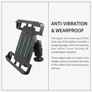 Heavy Duty Industrial Large Locking <b>Tablet</b> <b>Holder</b> for Travel Spin Bike Stroller Treadmill Golf Cart Wheelchair Stand - Product Image 5