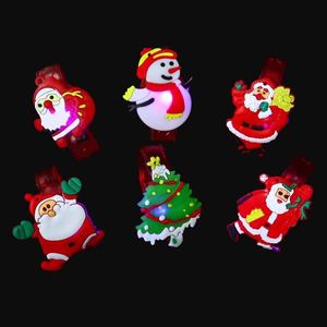 LED Glowing Santa Claus Snowman Tree <b>Adjustable</b> <b>Bracelet</b> Kids Boys Girls Hands Decorations - Product Image 3