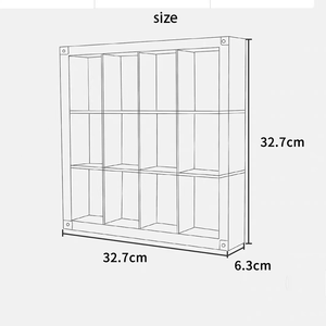 XM Transparent acrylique <span class=keywords><strong>boîte</strong></span> <span class=keywords><strong>de</strong></span> <span class=keywords><strong>rangement</strong></span> jouet Figure vitrine pour adultes jouets vitrine pour Anime figurine militaire soldat - Product Image 6