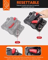 Interruptor de Circuito Manual de Reinicio en Línea de 12V-48V CC, a Prueba de Polvo, Seguro, 30A 60A 150A 100A 200A 250A 300A, para Coche, Barco y Embarcaciones Marinas