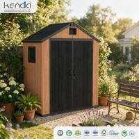 Abri de jardin Kenda APEX 6x4, abri de rangement pour outils, pour cour, patio, jardin, maison, avec porte verrouillable robuste, équipement de jardin