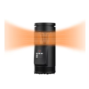 Calentador eléctrico de aire caliente móvil personalizado, sobrecalentamiento y vuelco, calentador infrarrojo envolvente de seguridad 360 para invierno - Product Image 1