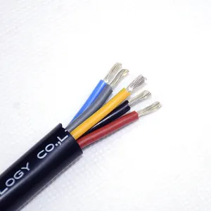 SAA 5 core silicone power cable 1mm2 1.5mm2 2.5mm2 flexible silicone cable 250/440V