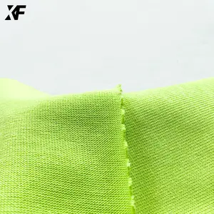 230 grammes 100% coton tissu de jersey simple de coton de teinture unie de haute qualité pour t-shirt