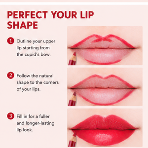 Crayon à lèvres naturel minéral anti-adhésif avec gloss et marqueur de positionnement pour tatouage des lèvres, pour un look naturel, logo personnalisé - Product Image 6