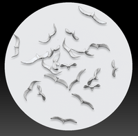 Sculpture artistique en résine d'oiseau volant, installation murale, prend en charge l'impression et la production de modèles 3D personnalisés par polymérisation à chaud