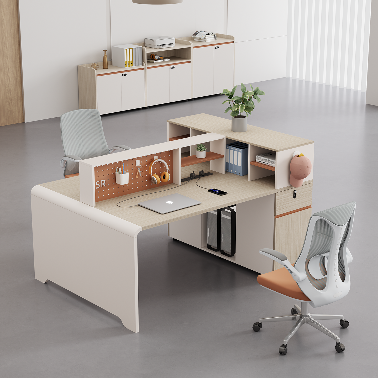 Dos plazas frente a frente (sin incluir sillas)