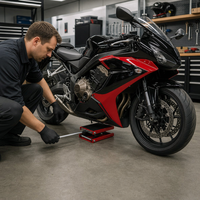 Support de réparation de moto hydraulique réglable le plus vendu – Table de maintenance pratique pour moto avec support de cadre