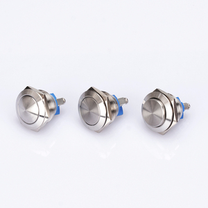 مفاتيح كهربائية صغيرة بزر ضغط لحظي عالي الرأس مقاس 19 مم، زر ضغط للتحدث - Product Image 4