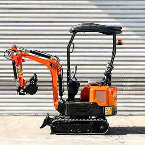 Mini Excavadora hidráulica de alta calidad, excavadora sobre orugas agrícola de 1,2 toneladas, maquinaria de movimiento de tierras, miniexcavadora - Product Image 2