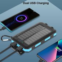 Powerbank Mobile 20000 MAh Portable Powered 20000 Mah Power Bank Chargeur solaire rapide pour tous les modèles de téléphone