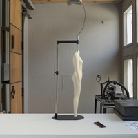 Mannequin de couture féminin Beifuform Mini 1/2 échelle, taille européenne 4, avec bras amovibles et fonctions de fixation par épingles