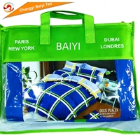 Parure de lit imprimée 100 % polyester, tissée unie, double face, pour lit King Size, vente en gros directe usine