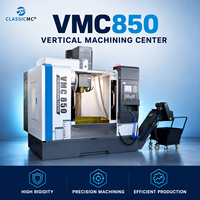 Centre d'usinage vertical CNC VMC850 équipé d'un châssis en fonte haute rigidité pour la fabrication de pièces métalliques complexes de moules