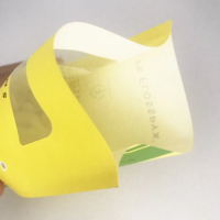 Sac d'emballage transparent pour aligneurs de dents au design personnalisé pochette de fil dentaire en mylar recyclable scellée sur 3 côtés avec du plastique PE