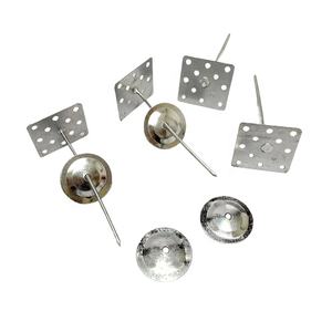 Fixation Laine de roche Laine de verre Base carrée Feuille galvanisée Goupilles collées Goupilles d'isolation auto-adhésives - Product Image 1