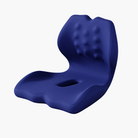 Coussin de siège ergonomique pour chaise de bureau, mousse à mémoire de forme, coussin de soutien lombaire, coussin orthopédique de soutien dorsal pour une longue assise