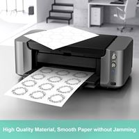 Offres Spéciales A4 taille étiquettes adhésives personnalisées feuille Laser/imprimante à jet d'encre Compatible papier autocollant pour étiquettes d'emballage