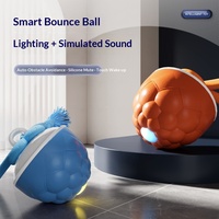 Jouet à mâcher pour chien Pet Smart Rolling Ball, intelligent, résistant aux morsures, interactif, en ABS, évitement automatique des obstacles pour chiens