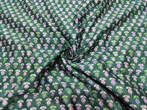 Tela Tejida de Seda Cruda SHIKHA FAB, Transpirable, de Secado Rápido, Ligera, con Patrón Floral Geométrico Abstracto, Suave y Lisa, 44 Pulgadas - Product Image 6