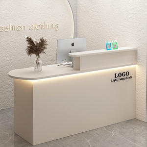 Mostradores de recepción de boutique de mármol al por menor modernos personalizados, Mostrador de caja registradora, Mostrador de pago - Product Image 5