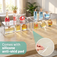 Présentoirs portables en acrylique, supports de présentation de 5 mm d'épaisseur, rehausseurs d'étagères pour parfums, jouets, cupcakes, haltères, figurines