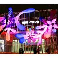 Ballon gonflable en forme de fleur, design personnalisé, fleurs gonflables géantes décoratives pour la publicité, décoration de centre commercial